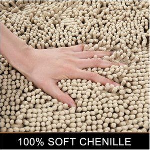 NEW! 2 Piece Chenille Bath Mat Set